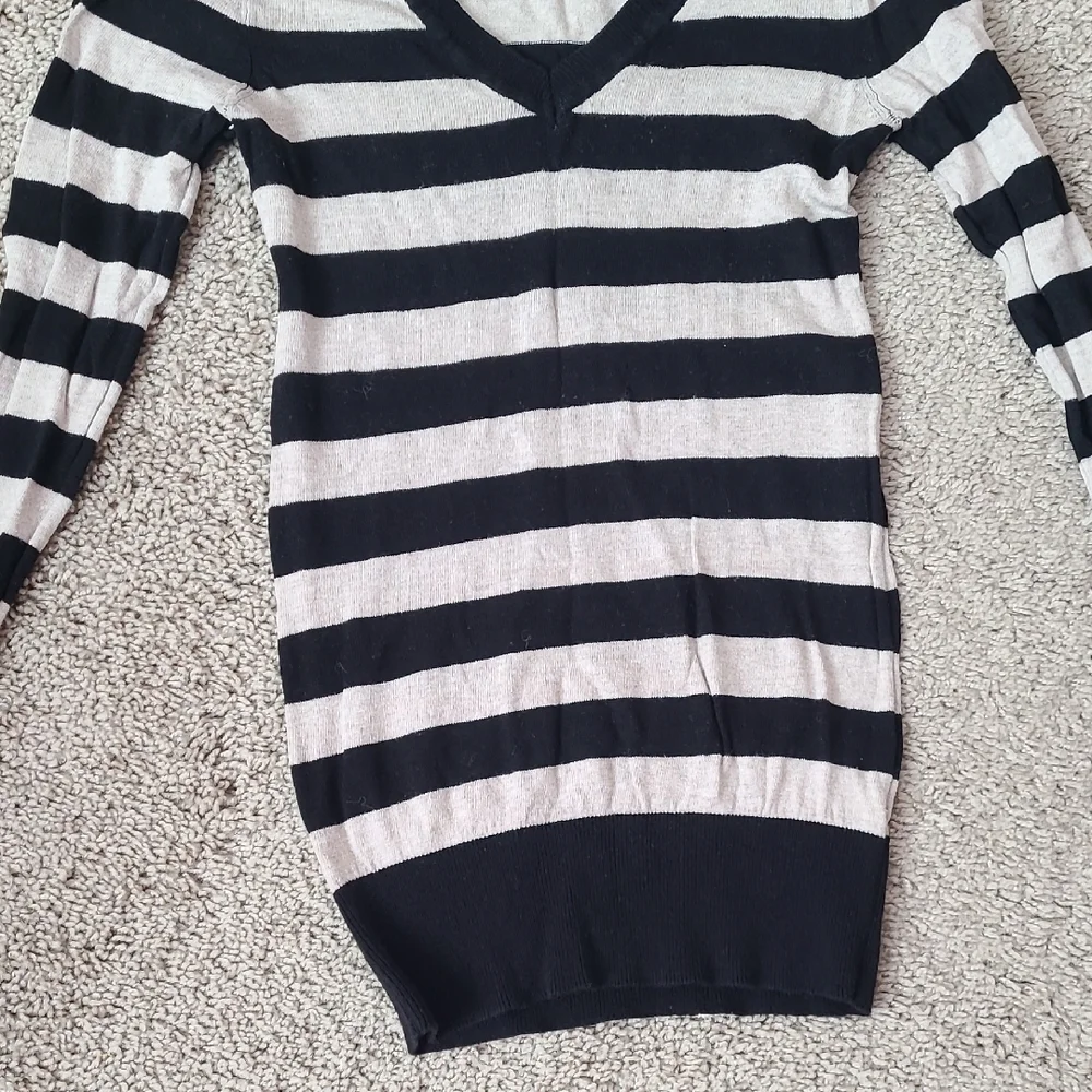Ambiance Striped V-Neck Sweater